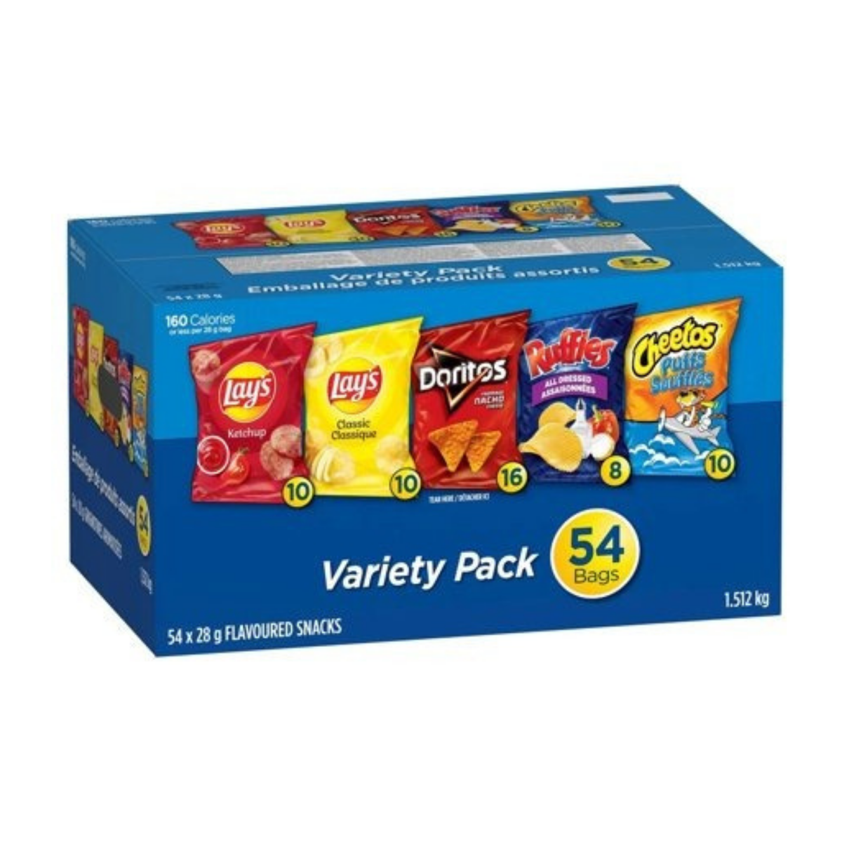 Potato Chips Lays 54x28g Variety