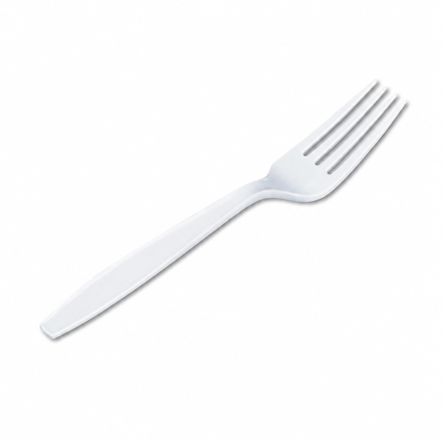 Fork Plastic Topaz 500 Bulk Recyclable