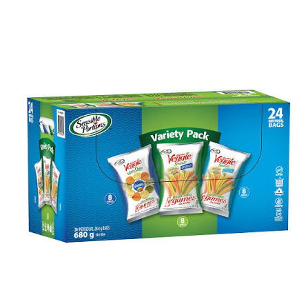 Garden Veggie Straws & Chips 24x28g Assorted